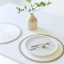 Set of 6 Lita White Round Placemats, 15"