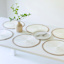 Set of 6 Lita White Round Placemats, 15"