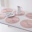 Set of 6 Pila Coral Round Placemats, 15"