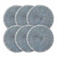 Set of 6 Vargus Cove Blue Round Placemats, 15"