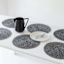 Set of 6 Alula Black Round Placemats, 15"
