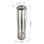 Silver Circle Base Oversized Lantern, 29"