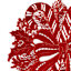 Candy Cane Vinyl Placemat, 15"