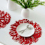 Candy Cane Vinyl Placemat, 15"