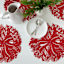 Candy Cane Vinyl Placemat, 15"