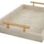 Providence Natural Textured Faux Leather Tray, 17x12