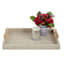 Providence Natural Textured Faux Leather Tray, 17x12