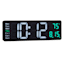 Black LED Digital Wall Clock, 17x5