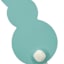 Bunny Brights Blue Bunny Yard Stake, 14"