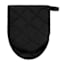 Set of 3 Black Pot Holder Oven & Mini Mitts