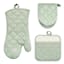 Set of 3 Green Pot Holder Oven & Mini Mitts