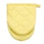 Set of 3 Yellow Pot Holder Oven & Mini Mitts