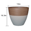 Honeybloom Green Wood Grain Outdoor Egg Planter, 12"