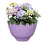 Providence Light Purple Serrated Outdoor Planter, 12"