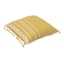 Honeybloom Ochre Stripe Tassel Outdoor Throw Pillow, 18"