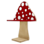 Sunny Club Wooden Mushroom Outdoor Wall Shelf, 14"