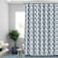 13-Piece Blue Damask Shower Curtain Set, 70x72