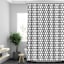 13-Piece Black Distressed Diamonds Shower Curtain Set, 70x72