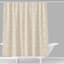 Taupe Arabesque Medallion Shower Curtain, 72"