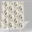 Black Modern Geometric Shower Curtain, 72"