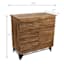 Wave Wooden Cabinet, Natural Mango Wood Finish