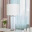 Providence Clear Glass Pillar Medium Table Lamp Base, 21"