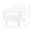 Crosby St. Hadley Tufted Back Accent Chair, Taupe