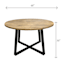 Found & Fable Cecelia Mango Wood Dining Table