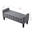 Providence Andy Storage Bench, Grey