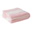 Tiny Dreamers Pink Cabana Striped Cozy Knit Throw Blanket, 50x60