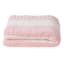 Tiny Dreamers Pink Cabana Striped Cozy Knit Throw Blanket, 50x60