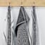Set of 3 Black Porter Slub Waffle Cotton Kitchen Towels