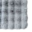 2-Piece Grey Bubble Faux Fur Rug Set