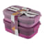 Ello Raspberry Plastic Lunch Stack