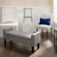 Providence Grey Saddle Backless Barstool, 29"