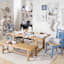 Honeybloom Massena Natural Wooden Dining Table, 72"