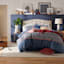 Honeybloom Kane Beige Tufted Queen Headboard