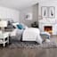 Laila Ali Tufted Acrylic Leg Bench, Grey