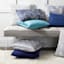 Laila Ali Tufted Acrylic Leg Bench, Grey