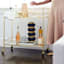 Providence Regina Gold Mirror Bar Cart