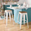 Honeybloom Westfield Barstool, White