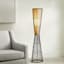 Brown Rattan Uplight Floor Lamp, 55"