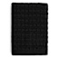 Crosby St. Black Terry Waffle Cotton Washcloth, 13"
