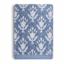 Honeybloom Plush Performance Blue Patterned Hand Towel, 16x28