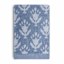 Honeybloom Plush Performance Blue Patterned Cotton Washcloth, 13"