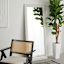 Antique White Solid Wood Leaner Mirror, 30x66