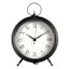 Black Round Table Clock, 10"