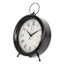 Black Round Table Clock, 10"