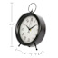 Black Round Table Clock, 10"