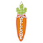 Homespun Easter Welcome Carrot Wooden Wall Sign, 7x24